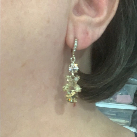 GIVENCHY XO Blush & Gold Stones Goldtone BRACELET & EARRINGS! SPECIAL OCCASION - Picture 8 of 8